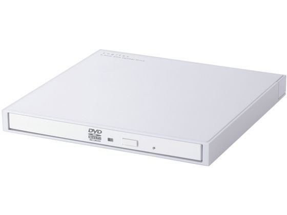 ロジテック 外付DVDドライブ 書込再生 ホワイト LDR-PXA8CU2LWH 1個（ご注文単位1個）【直送品】