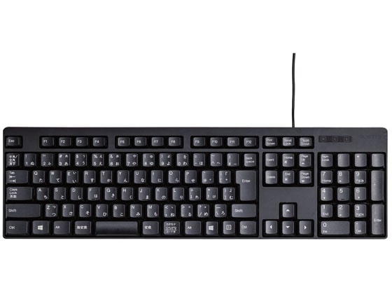 エレコム 有線フルキーボード メンブレン式 TK-FFCM01BK 1個（ご注文単位1個）【直送品】