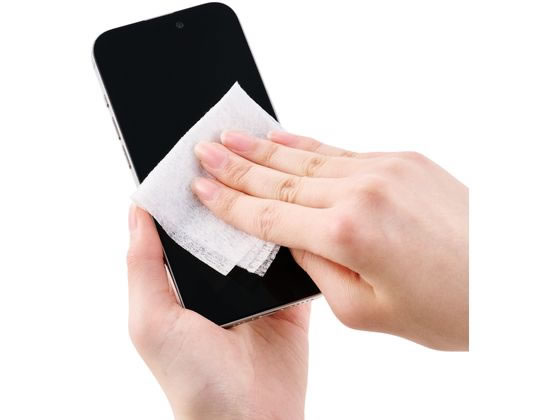 エレコム 液晶クリーナー ノンアルコール 150枚 ボトル WC-DP150B 1個（ご注文単位1個）【直送品】