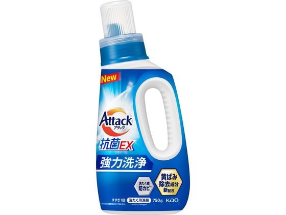 KAO アタック抗菌EX 本体 750g 1個（ご注文単位1個）【直送品】