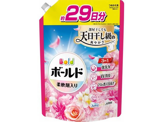 P&Gジャパン ボールド ジェル ブロッサム 詰替 超特大 690g 1個（ご注文単位1個）【直送品】
