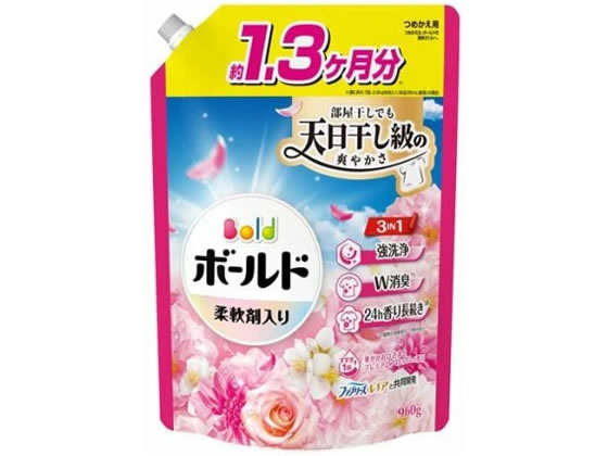 P&Gジャパン ボールド ジェル ブロッサム 詰替 超ジャンボ 960g 1個(ご注文単位1個)【直送品】
