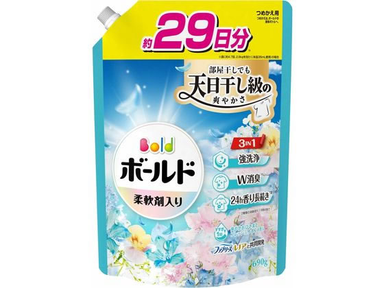 P&Gジャパン ボールド ジェル サボン 詰替 超特大 690g 1個(ご注文単位1個)【直送品】
