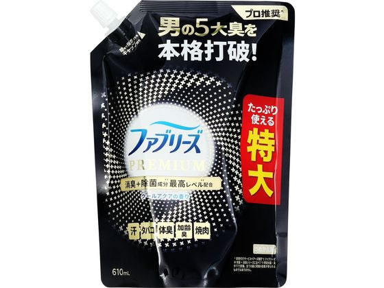 P&G ファブリーズ プレミアム クールアクアの香り 詰替 610mL 1個(ご注文単位1個)【直送品】