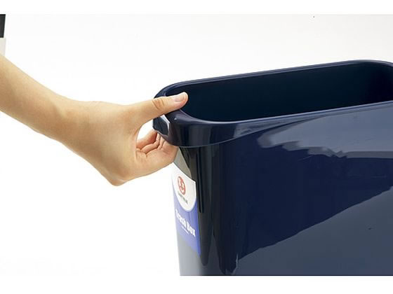 スマートバリュー 持ち手付きゴミ箱 角型 8L グレー N154J-G 1個（ご注文単位1個）【直送品】