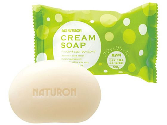太陽油脂 パックスナチュロン クリームソープ 無香料 標準重量100g 1個（ご注文単位1個）【直送品】