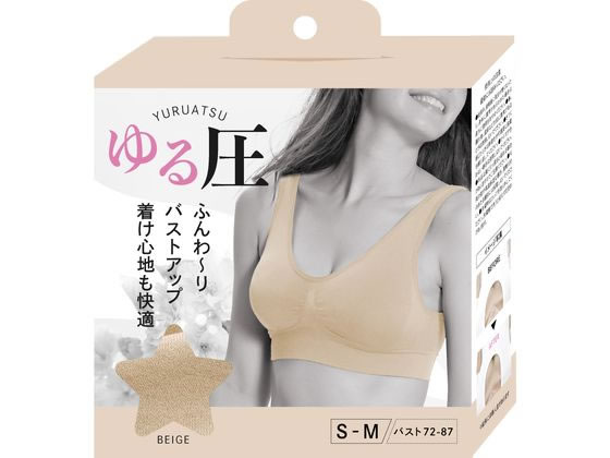 グローバル・ジャパン ゆる圧ブラ S~M ベージュ 1枚(ご注文単位1枚)【直送品】