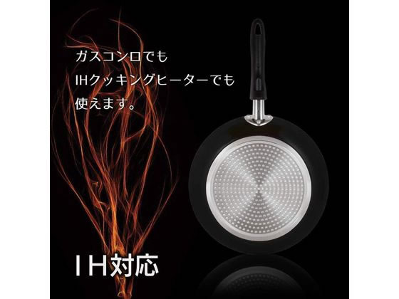 和平フレイズ IH玉子焼きフライパン13×18cmブラック RB-1909 1個(ご注文単位1個)【直送品】