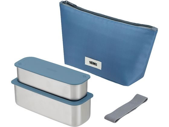 サーモス フレッシュランチボックス 635mL グレーネイビー DSA-605WGNV 1個（ご注文単位1個）【直送品】