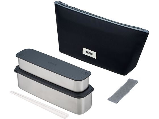 サーモス フレッシュランチボックス 815mL グレーブラック DSA-805WGY-BK 1個（ご注文単位1個）【直送品】