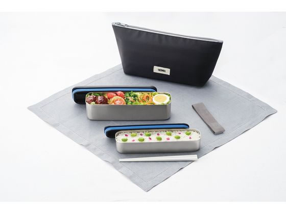 サーモス フレッシュランチボックス 815mL グレーブラック DSA-805WGY-BK 1個(ご注文単位1個)【直送品】