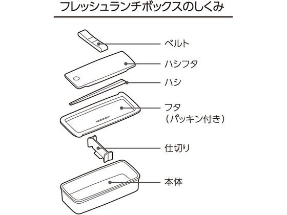 サーモス フレッシュランチボックス 700mL ブラックシルバー DJS-701BKSL 1個(ご注文単位1個)【直送品】