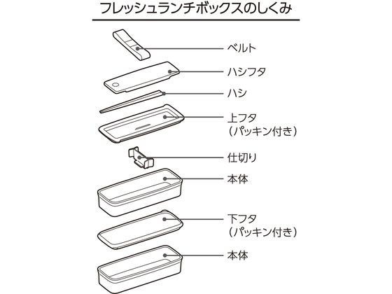 サーモス フレッシュランチボックス 980mL ブラックシルバー DJS-981WBKSL 1個(ご注文単位1個)【直送品】