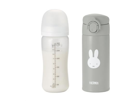 サーモス 調乳用ステンレスボトル グレー JPA-350BGY 1個(ご注文単位1個)【直送品】