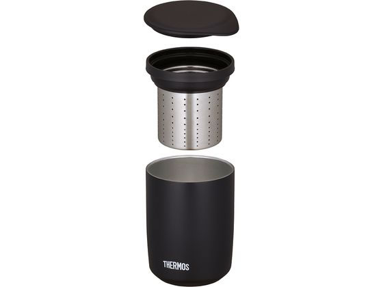 サーモス 真空断熱ティータンブラー 400mLストーンブラック JTB-400FISTB 1個(ご注文単位1個)【直送品】