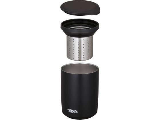 サーモス 真空断熱ティータンブラー 500mLストーンブラック JTB-500FISTB 1個(ご注文単位1個)【直送品】