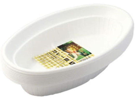 まるき フレッシュ&フレッシュ カレー皿 10枚 01614 1個（ご注文単位1個）【直送品】