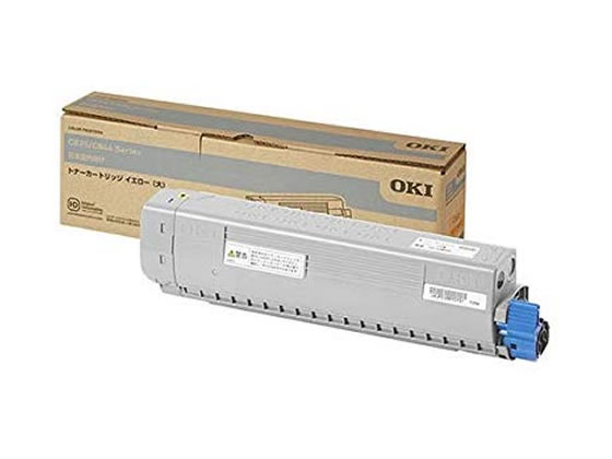 OKI トナーカートリッジ 大 イエロー TC-C3BY2 1本(ご注文単位1本)【直送品】
