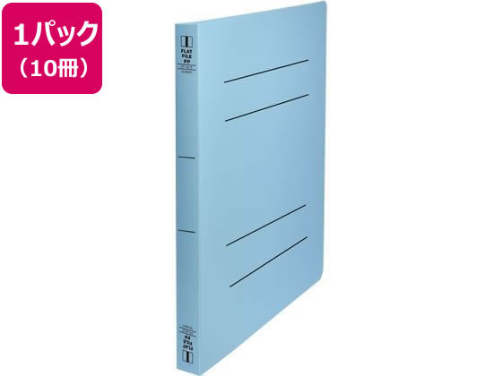 ビュートン フラットファイルPP 厚とじ A4タテ ブルー10冊 FF-A4SW-B 1パック(ご注文単位1パック)【直送品】
