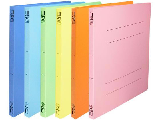 ビュートン フラットファイルPP 表紙幅広 A4タテ ロイヤルブルー 10冊 1パック(ご注文単位1パック)【直送品】