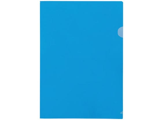 スマートバリュー カラーホルダー高透明 A4 青 10枚 D610J-BL 1パック（ご注文単位1パック）【直送品】