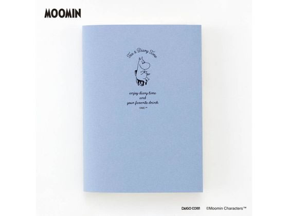 ダイゴー 日記 夜とカフェオレと日記帳 A6 ムーミン ブルー R2372 1冊（ご注文単位1冊）【直送品】