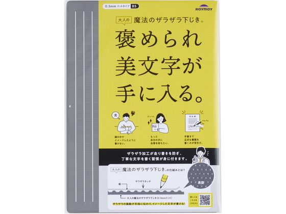 レイメイ 大人の魔法のザラザラ下じき B5 U1256N 1枚（ご注文単位1枚）【直送品】