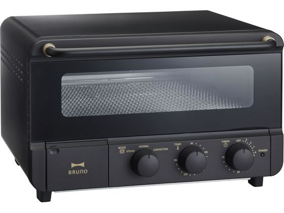 BRUNO スチーム&ベイクトースター ブラック BOE067-BK 1台（ご注文単位1台）【直送品】