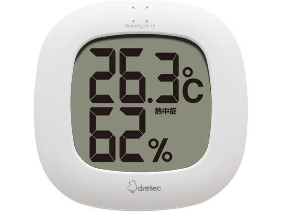 ドリテック デジタル温湿度計 ルミール O-423WT 1個（ご注文単位1個）【直送品】