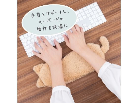 ナカバヤシ ねこのせ リストレスト ロング 白ペルシャ NNS-WR02WH 1個（ご注文単位1個）【直送品】
