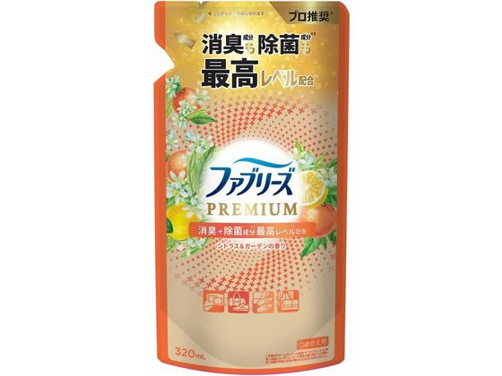 P&G ファブリーズ プレミアム シトラス&ガーデン 替 320mL 1個(ご注文単位1個)【直送品】