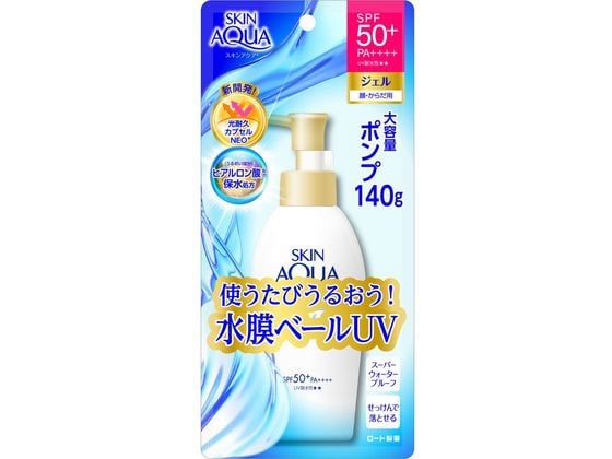 ロート製薬 スキンアクア スーパーモイスチャージェル ポンプ 140g 1個（ご注文単位1個）【直送品】