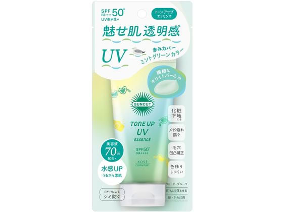 コーセーコスメポート サンカット トーンアップ UVエッセンス ミントグリーン 80g 1本（ご注文単位1本）【直送品】