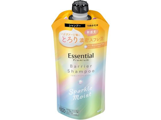 KAO エッセンシャル プレミアム バリアシャンプー モイスト 詰替用 330mL 1個（ご注文単位1個）【直送品】
