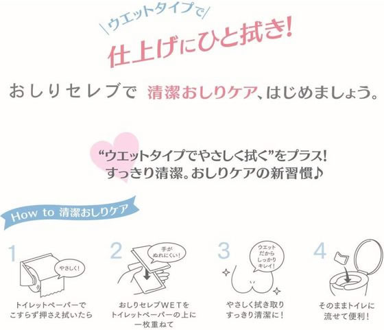 ネピア おしりセレブWET 本体 40枚 1個(ご注文単位1個)【直送品】