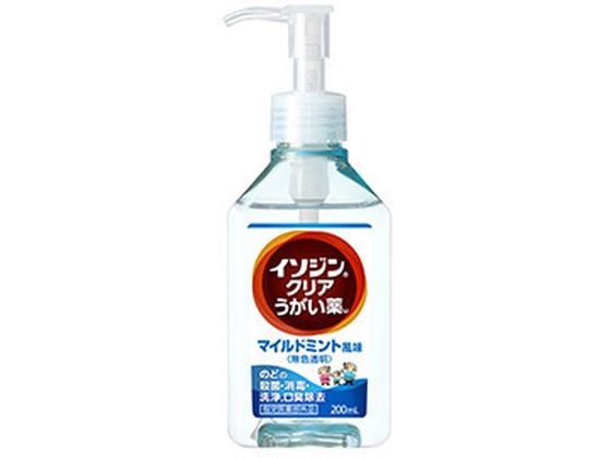 シオノギ イソジンクリアうがい薬M マイルドミント風味 200mL 1個（ご注文単位1個）【直送品】