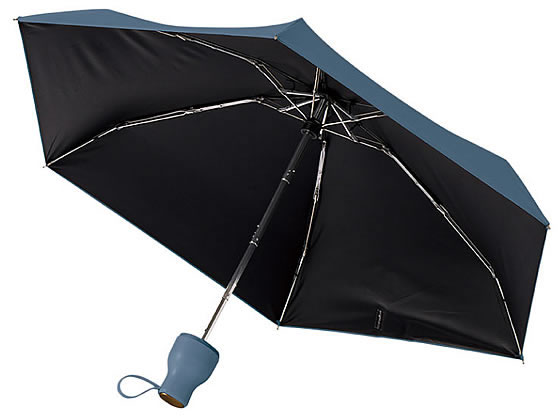 トレードワークス コンパクトボトル 遮光アンブレラ UPF50+ ネイビー 1本（ご注文単位1本）【直送品】