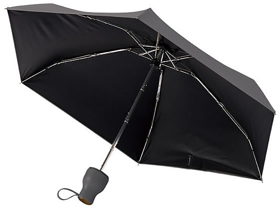 トレードワークス コンパクトボトル 遮光アンブレラ UPF50+ ブラック 1本（ご注文単位1本）【直送品】