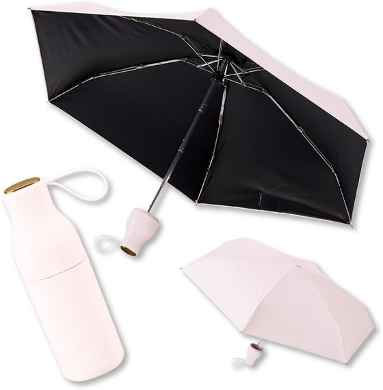 トレードワークス コンパクトボトル 遮光アンブレラ UPF50+ ピンク 1本(ご注文単位1本)【直送品】