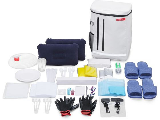 アイリスオーヤマ 防災セット 2人用35点 BS2-35-WH 1個（ご注文単位1個）【直送品】