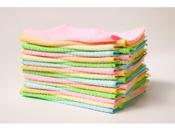 オカザキ マイクロファイバーカラフル雑巾 25枚入 約20×30cm 1袋（ご注文単位1袋）【直送品】