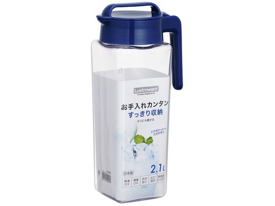 岩崎工業 フェローズ タテヨコ・スクエアピッチャー 2.1L K-1298MB 1個（ご注文単位1個）【直送品】
