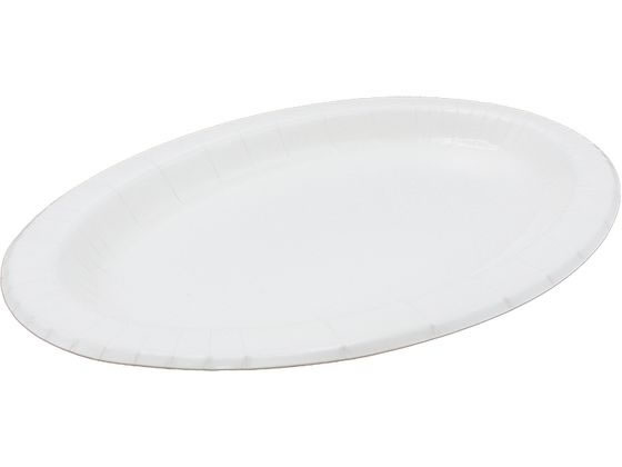 ペーパーウェア パーティプレート ホワイト 20P PYR-36 1パック（ご注文単位1パック）【直送品】