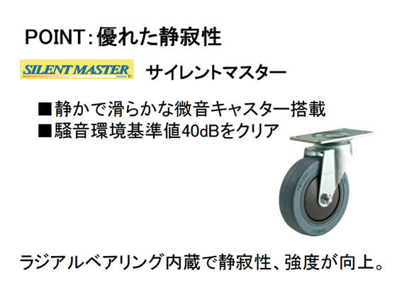 ナンシン サイレントマスター NEXTコンパクトキャリー 150kg荷重 NCC-101B2 1台（ご注文単位1台）【直送品】