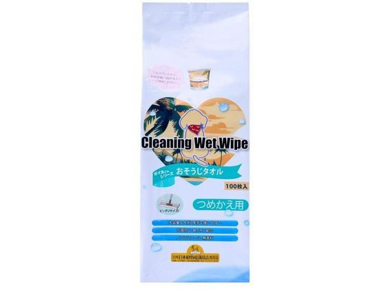 フェニックス・アインツェル ペット用 おそうじタオル 詰替100枚 W-100AG 1個（ご注文単位1個）【直送品】