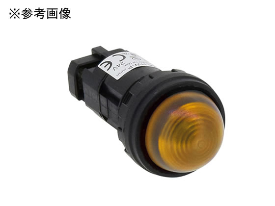 IDEC HWシリーズパイロットライトφ22 突形LED HW1P-2Q4Y 1個(ご注文単位1個)【直送品】