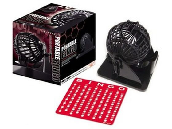 ハナヤマ ポータブルビンゴ ブラック 1個（ご注文単位1個）【直送品】