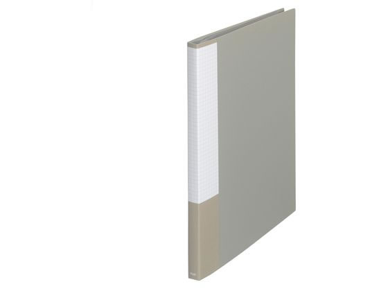 プラス クリアーファイル スーパーエコノミー A4 20ポケット グレー 88-420 1冊(ご注文単位1冊)【直送品】