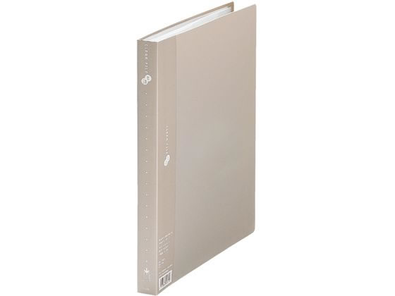 プラス クリアーファイル A4タテ 40ポケット グレー 88430 FC-124EL 1冊(ご注文単位1冊)【直送品】