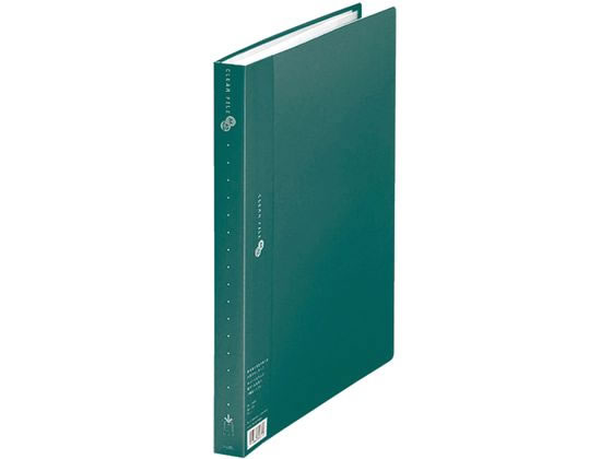 プラス クリアーファイル A4タテ 40ポケット グリーン 88433 FC-124EL 1冊(ご注文単位1冊)【直送品】